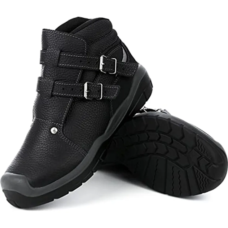JOB S3 Dachdecker-Schnallenschuh SAFE-STAN 37, rindleder mit metallfreiem Durchtrittschutz, schwarz