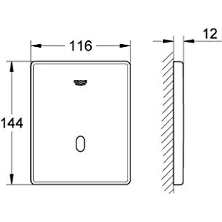 Grohe Tectron Skate - Infrarot-Elektronik für Urinal (7 voreingestellte Programme, Reinigungsmodus), supersteel gebürstet – Bild 2