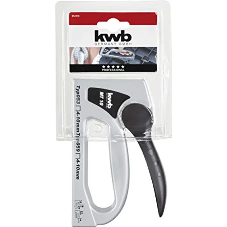 Kwb 053410 Handtacker PROFI TACK MT 10, schwere Metallausführung mit stufenloser Schlagkraftregulierung, für Klammern Typ 053 und 059 bis 10 mm – Bild 2