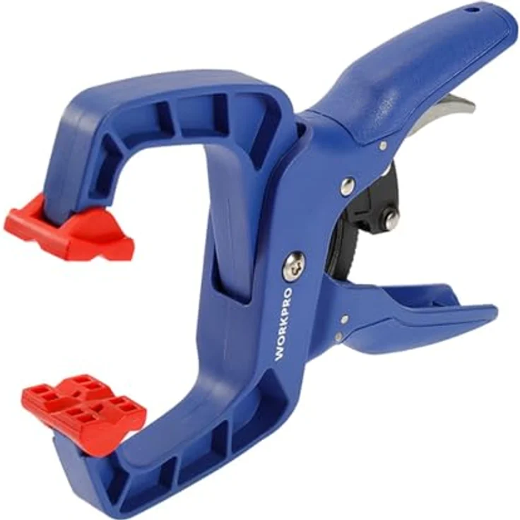 WorkPro Ratschenzwinge WP232014, Spannweiche 50mm, Ausladung 50mm, ideal für Befestigung und Installation – Bild 4
