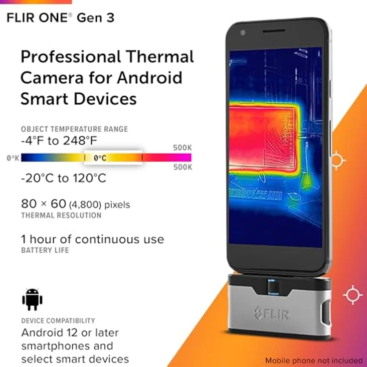 FLIR One Gen 3 - USB-C Wärmebildkamera -20 bis +120°C 80 x 60 Pixel – Bild 2