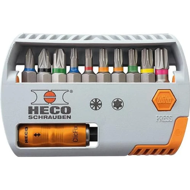 HECO-Bit-Selector, HECO- und Pozi-Drive, mit Farbkodierung 11-tlg. – Bild 2