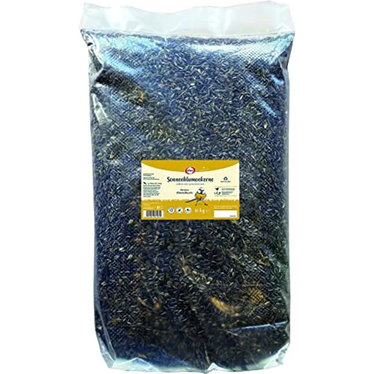 Elles Sonnenblumenkerne 10 kg I Nährstoffreiche Energiequelle für Wildvögel I Ideal für alle Jahreszeiten I Hoher Ölgehalt für Energie & Vitalität