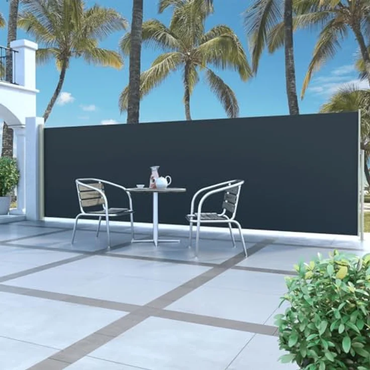 vidaXL Seitenmarkise 160x500cm Sichtschutz Windschutz Sonnenschutz Markise – Bild 2