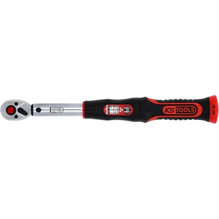 KSTOOLS 1/4 Infinitool Ratschen-Drehmomentschlüssel, 5-25 Nm mit Mikrometerskala und ergonomischem 2-Komponentengriff – Bild 3