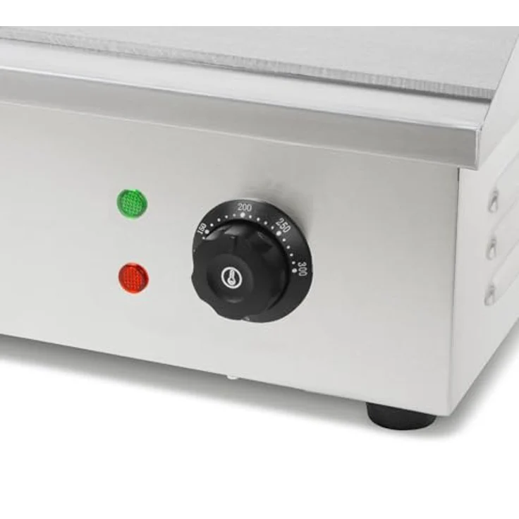 VERTES FA6-G8-01 Elektro Grillplatte 3000 W, Edelstahl, 55 x 35 cm, Temperaturbereich 50 bis 300 °C – Bild 7