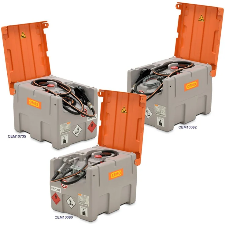 CEMO DT-MOBIL EASY Mobile Dieseltankstelle 200 Liter mit ADR-Zulassung Handpumpe und Zapfventill