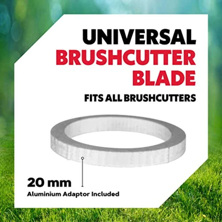 Oregon 295496-0 3-Zahn Dickichtmesser für dichte Vegetation, Buschwerk, Rot, 255 mm x 3,0 mm – Bild 5