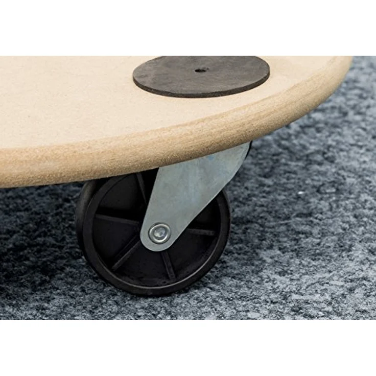 Metafranc Pflanzenroller Ø 350 mm - 150 kg Tragkraft - MDF-Platte - PP-Räder - Möbelroller - Untersetzer mit Rollen - Transporthilfe für Pflanzen - 821350 – Bild 3