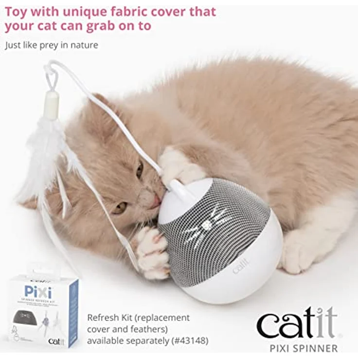 Catit - Pixi Spinner White & Grey - (787.0180) – Bild 2