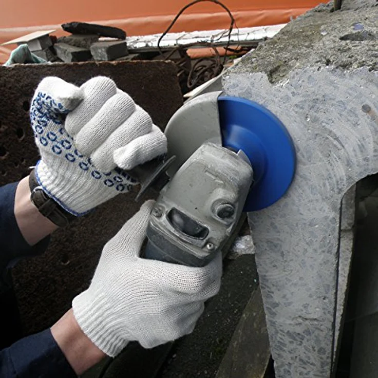 S&R Diamantschleiftopf 125 mm, Profiqualität für Beton, Granit, Naturstein, Kunststein, Estrich, 2-reihig, universal für Winkelschleifer – Bild 5