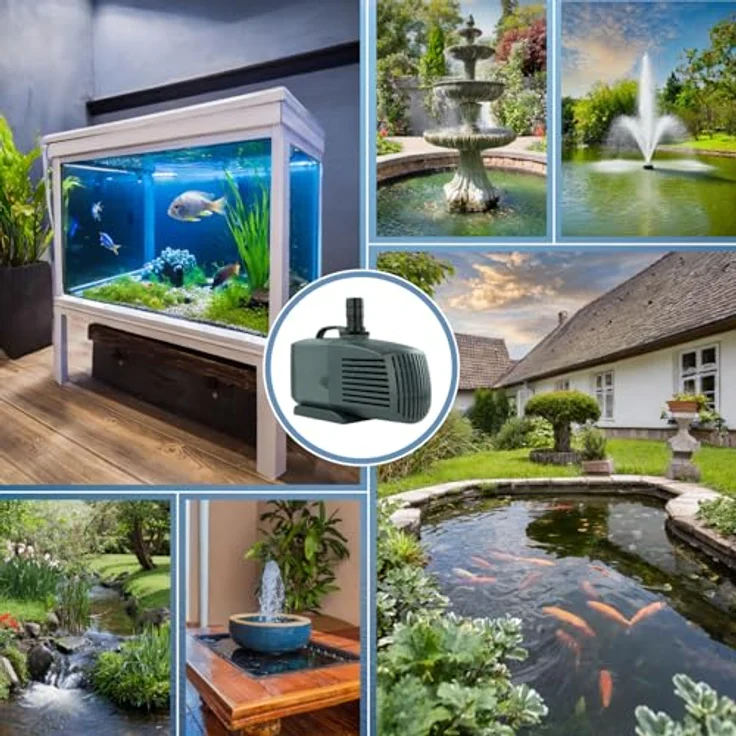 KERRY ECO Salz-Wasserpumpe – 4.000 L/H, 70 Watt, 10m Kabel, 3,1m Förderhöhe, Teichpumpe, Wasserspielpumpe | Tauchpumpe | Springbrunnen-Pumpe – Bild 10
