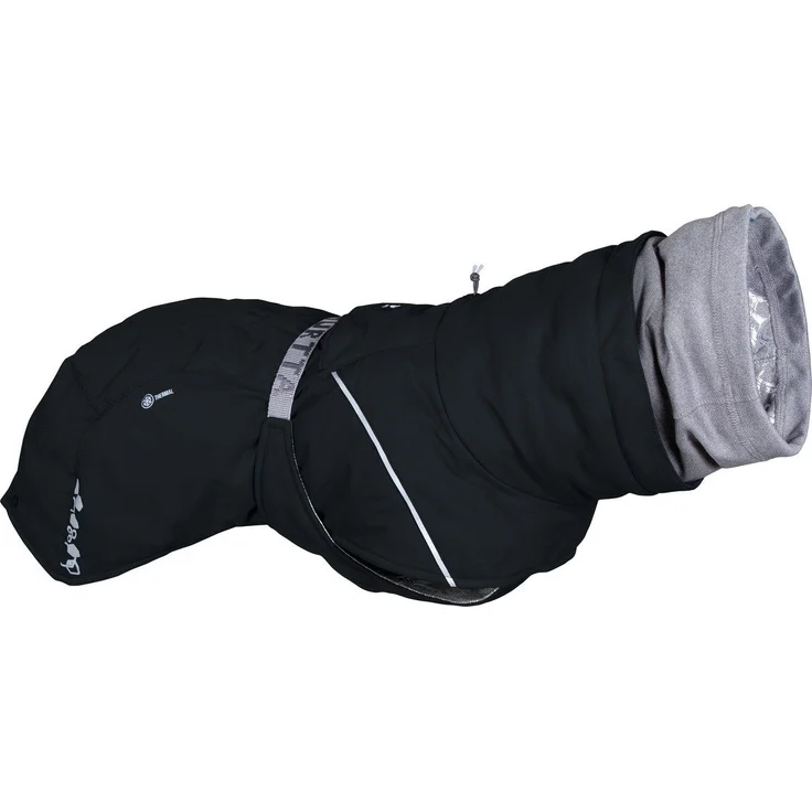 HURTTA Hundemantel Extreme warmer III (Wärmejacke) mit recycelten Materialien, raven (schwarz) – Bild 1