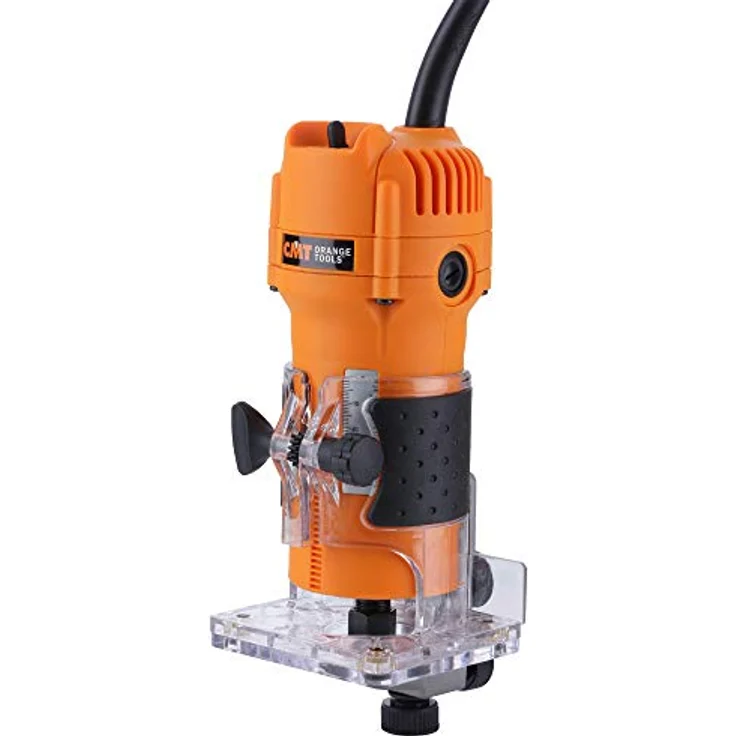 CMT CMT10 Elektrofräse professionell für Kanten 550 W-230 V mit Zangen 6/8 mm, 550 W, 230 V, Orange/Schwarz – Bild 3