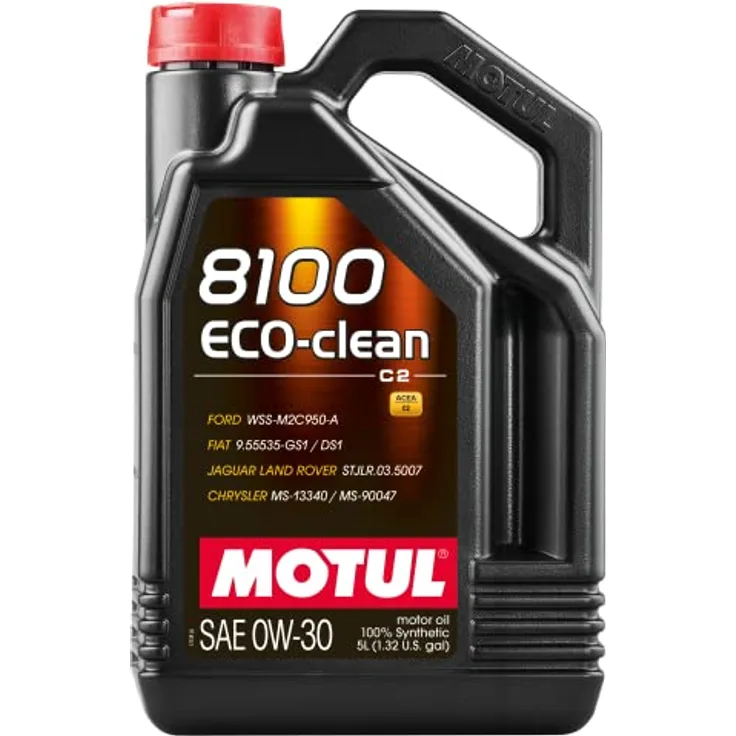 Motul 102889 Motoröl 8100 Eco-Clean 0W-30, 5 L, Brown