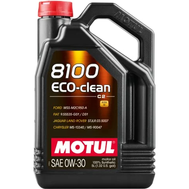 Motul 102889 Motoröl 8100 Eco-Clean 0W-30, 5 L, Brown – Bild 1