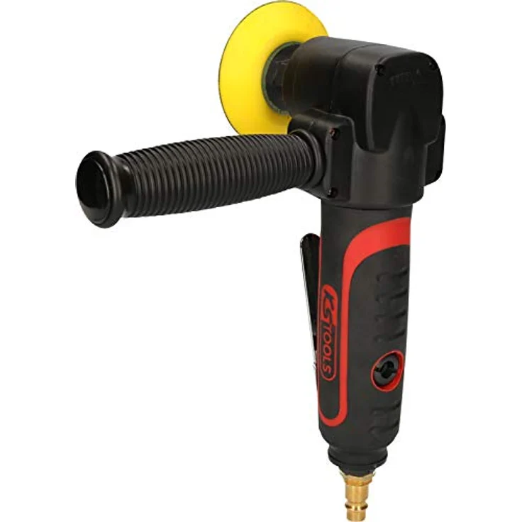 KS Tools Poliermaschine, 1/4" Druckluft-Polierer mit abgewinkelter Ausführung, 3000 max. U/min (Blau) – Bild 3