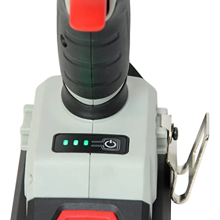 Dino KRAFTPAKET 18V-180Nm Bürstenloser Akku Schlagschrauber 1/4 Zoll Innen-Sechskant-Aufnahme mit 3-stufigem Drehkraft-Begrenzer, LED-Leuchte, Brushless Motor in blau – Bild 5