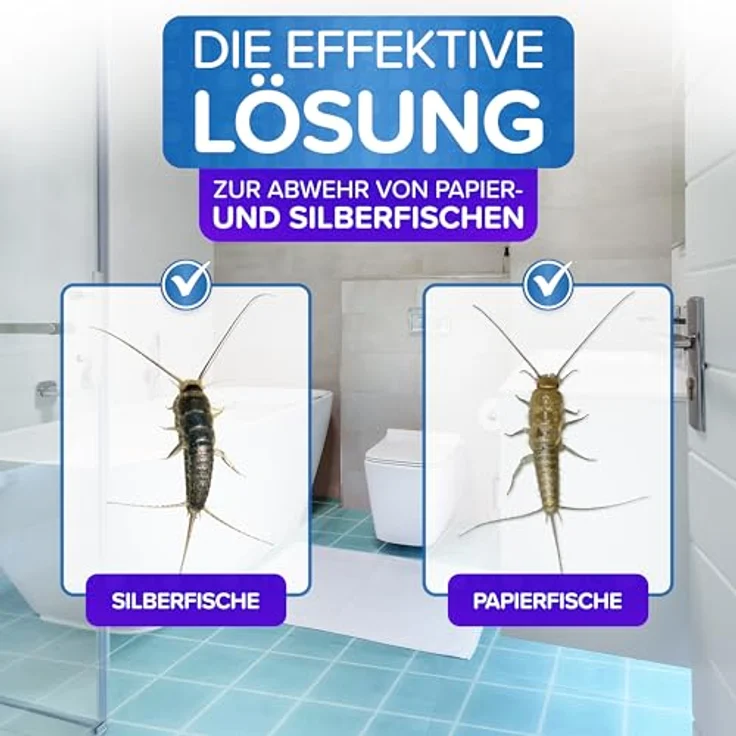 Patronus Silberfisch Power Spray 500 ml, effektives Abwehrmittel mit Sofortwirkung gegen Silberfische und Papierfische, inkl. Sprührohr – Bild 2