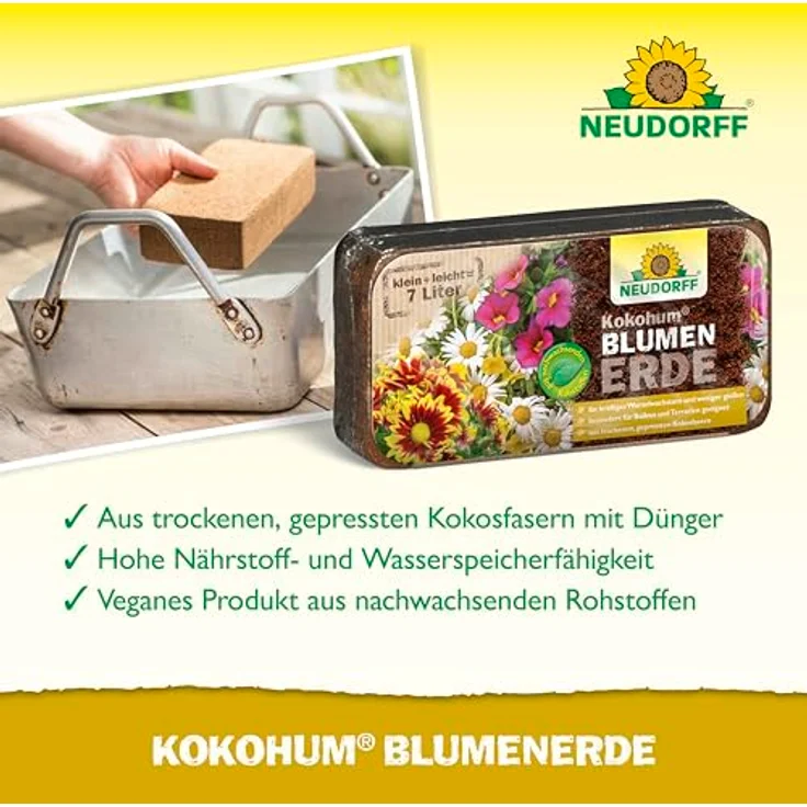 Neudorff Kokohum BlumenErde 7 Liter – Bild 4
