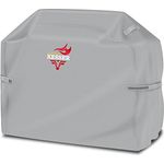 KESSER Premium BBQ Grillabdeckung Gasgrill Grillhaube Abdeckung Wetterfest - für Weber, Brinkmann, Char Broil Grill Abdeckhaube Schutzhülle 600D Oxford- Gewebe Reißfest Grau, 132 x 66 x 109 cm (BxTxH)