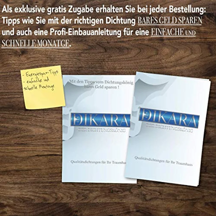 Dikara Türdichtung Grau 5m, 2-Komponenten Dichtung mit 4mm Nutbreite und 7mm Nuttiefe, für optimale Wärmedämmung und Schalldämmung – Bild 5