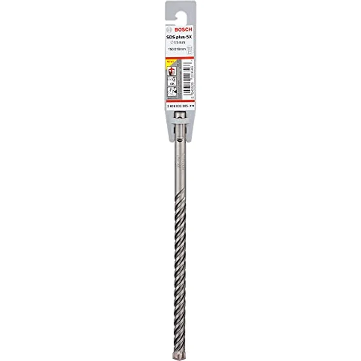 Bosch 1x PRO SDS plus-5X Hammerbohrer (für Stahlbeton, Beton, Ø 11,00 mm, Professional Zubehör Bohrhammer) – Bild 2