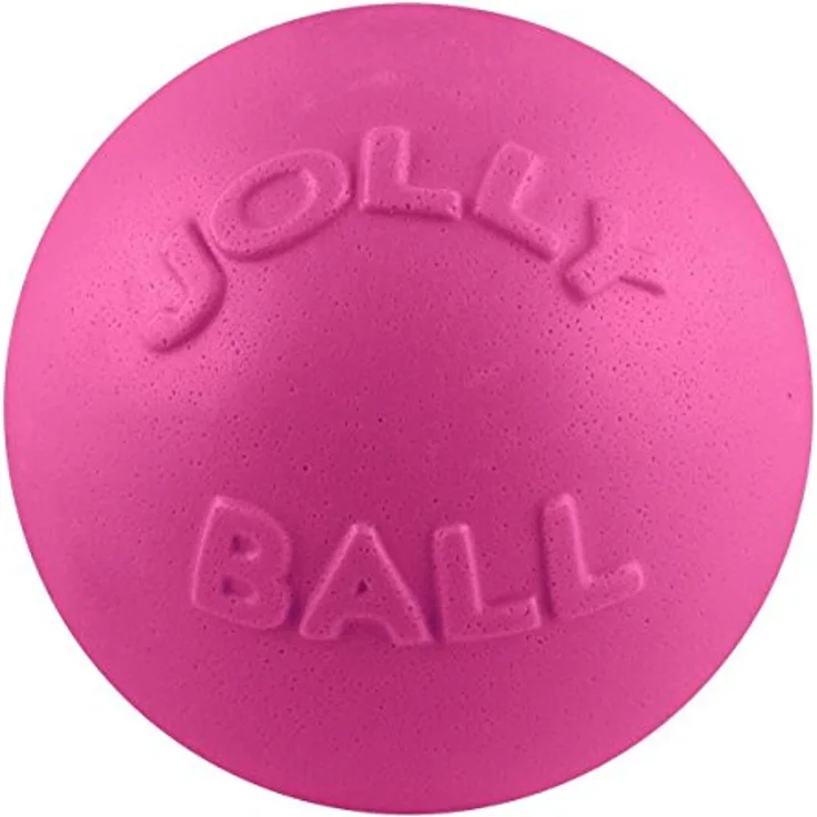Jolly Pets Ball Bounce-n Play 20cm Pink (Bubble Gum Smell) - (JOLL068M), Hundespielzeug