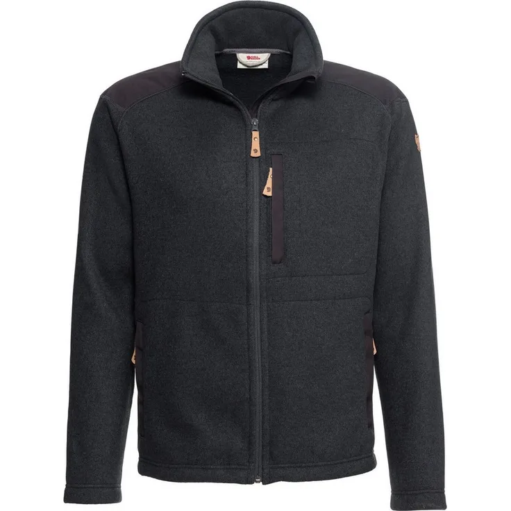Fjällräven Fleecejacke Buck Fleece, Arbeitsjacke mit G-1000 Verstärkungen, schwarz