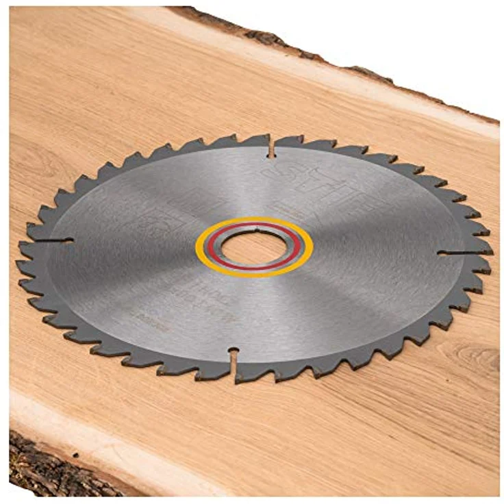 STIER Kreissägeblatt Profi Holz, 216 x 2,4 x 30mm, -5° neg. Spanwinkel, 40 gehärtete Zähne, Wechselzahn – Bild 2