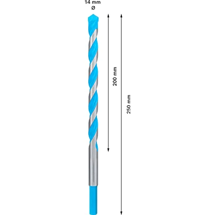 Bosch EXPERT CYL-9 MultiConstruction Bohrer, 14 mm, 200 mm Arbeitslänge, Zylinderschaft, präzises Bohren in verschiedene Materialien – Bild 3