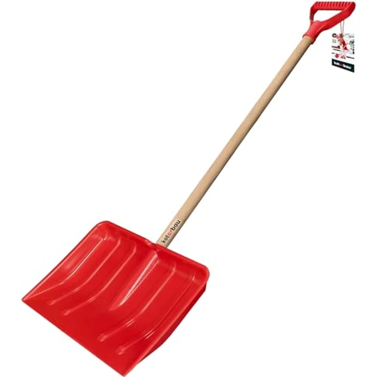 KOTARBAU® Schneeschaufel Kinder-Schneeschaufel Kinder Schneeschieber Kinderschaufel Holz Stiel mit Gesamtlänge 84 cm – Bild 1