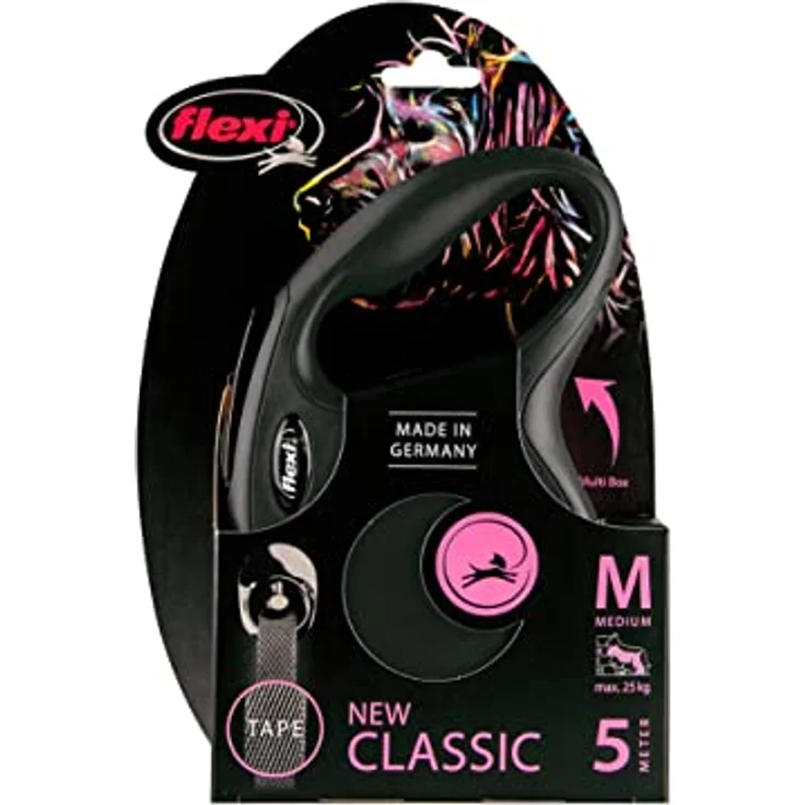 flexi New CLASSIC Gurt-Rollleine schwarz M – 5m – Bild 4