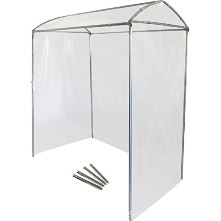 Windhager Tomatengewächshaus Alustar Premium, Stabiles Gewächshaus zur Anzucht von Gemüse, UV-Beständig, 170 x 150 x 80 cm, 38111