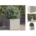 vidaXL Hochbeet Pflanzkübel Silbern 32x30x29 cm Edelstahl, korrosions- und rostbeständig, robust und stabil