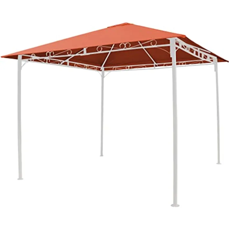 GRASEKAMP Qualität seit 1972 Universal Ersatzdach 293 x 293 cm Polyester Terra mit UV Schutz, wasserabweisend