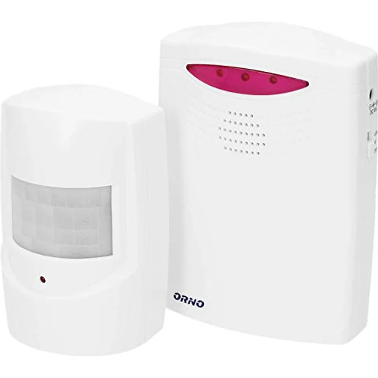 ORNO MA-705 Drahtlose Bewegungsmelder mit Alarm, Reichtweite 120m, IP44 Wasserdicht || 1 Bewegungsmelder inklusive – Bild 1