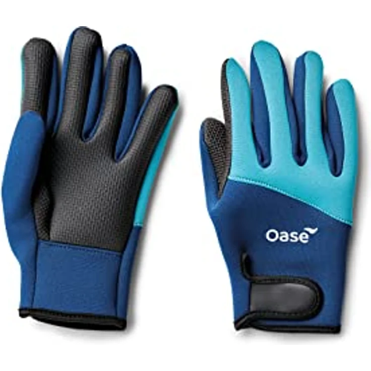 Oase PondGloves Teichhandschuhe, XXL, isolierende Neopren Gartenhandschuhe in Blau mit rutschfester Beschichtung – Bild 2