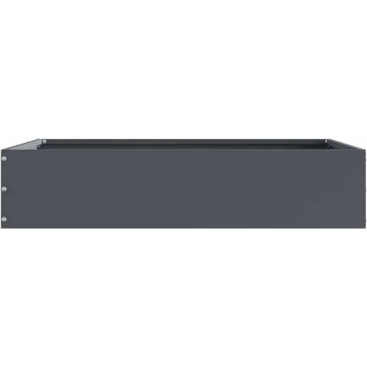 vidaXL Beetumrandung Anthrazit, Raseneinfassung aus robustem Stahl, 60 x 60 x 13 cm – Bild 5