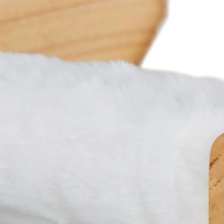 relaxdays Katzen-Hängematte Wand, Polyester, mit weicher Liegefläche aus Teddyplüsch, tragbar bis 10 kg, Weiß/Natur – Bild 5