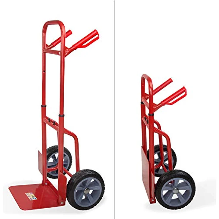 Sackkarre Transportkarre Stapelkarre Karre bis 120 kg klappbar Vollgummireifen - Preisvergleich – Bild 2