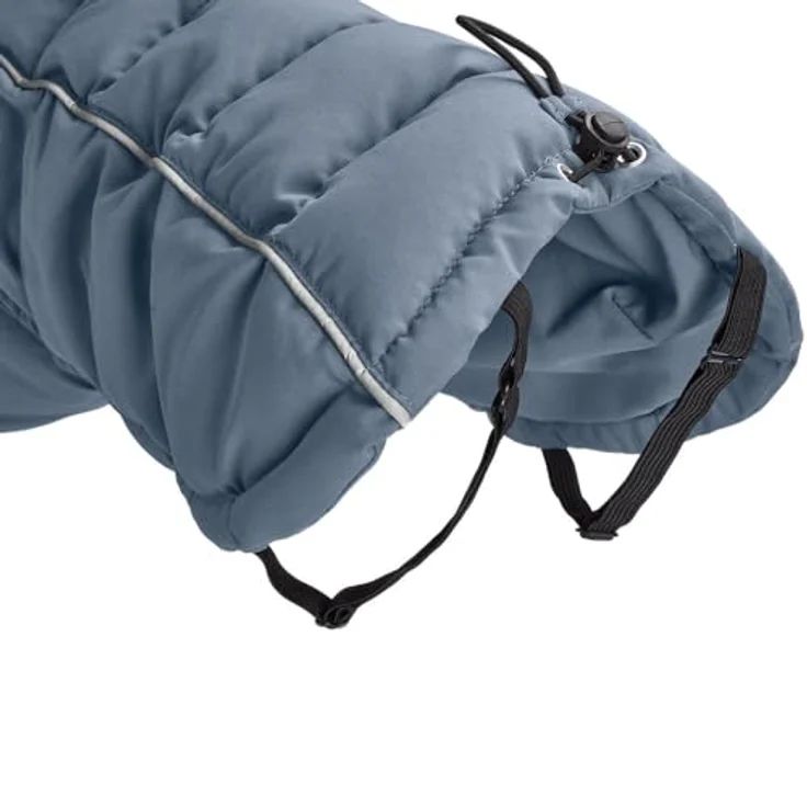 Hunter Tierbedarf Hundemantel Paxson Mops & Co. taubenblau, Steppmantel mit extra Wärme und reflektierenden Paspeln – Bild 6