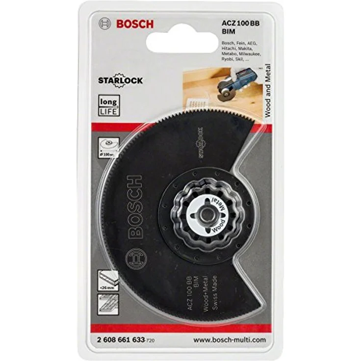 Bosch Pro Segmentsägeblatt Holz und Metall für Multifunktionswerkzeuge Starlock (ACZ 100 BB) – Bild 2