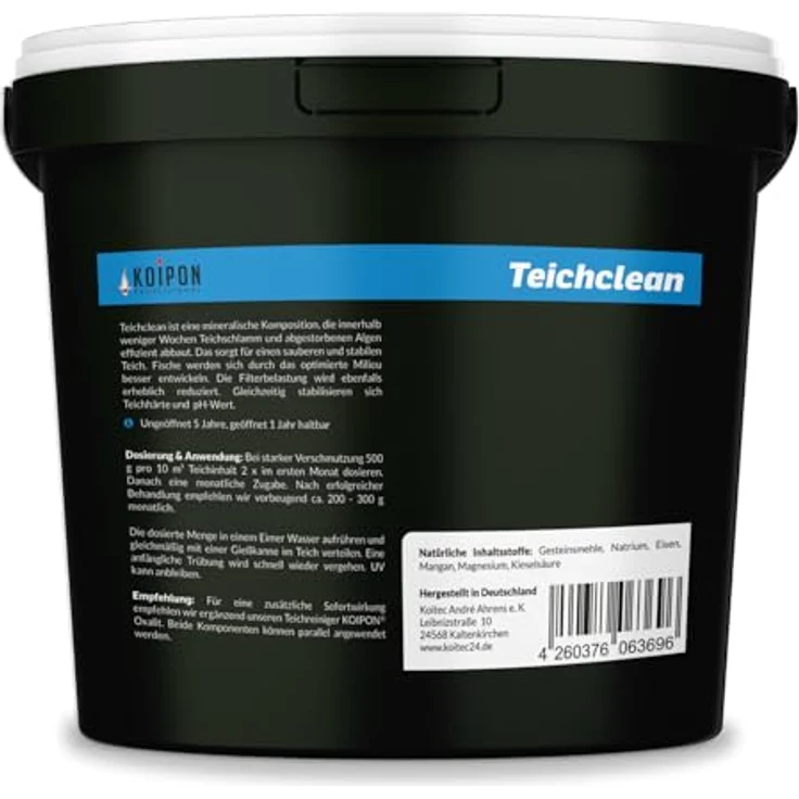 KOIPON Teichclean Teichschlammentferner, biologisch, fischverträglich, Made in Germany – Bild 2