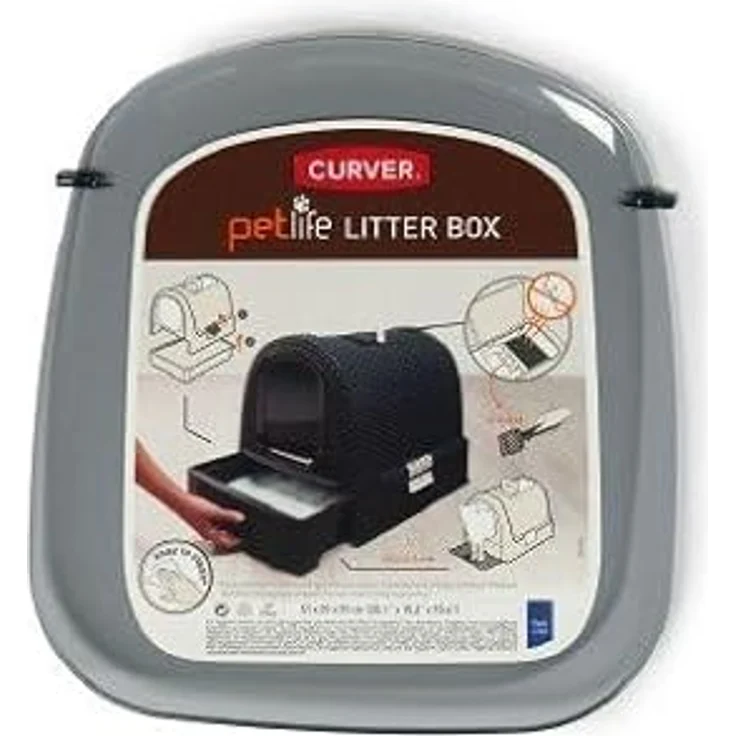 Curver Katzentoilette Eco-Friendly Tür grau für Katzentoilette 400460, 400463 – Bild 2