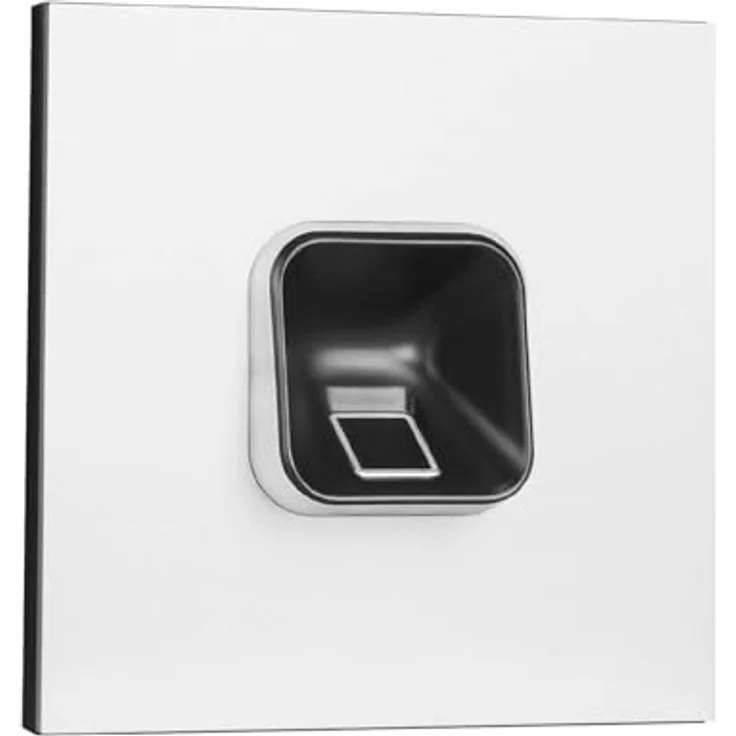 EKEY 204703 sLine Fingerprintset (Fingerprint Schwarz, Gira 106 Sprechanlagenmodul Aluminium, Controller), Biometrische Zutrittslösung für Sprechanlage Gira, 0,4 W, 12-24 V, Schwarzer Fingerprint – Bild 1