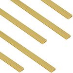 Sekey PVC Zaunschiene Abdeckprofil 5pcs x 1m, Schutzzubehör für PVC Sichtschutzmatte, 1 m/Wurzel, 5er Set, Bambus