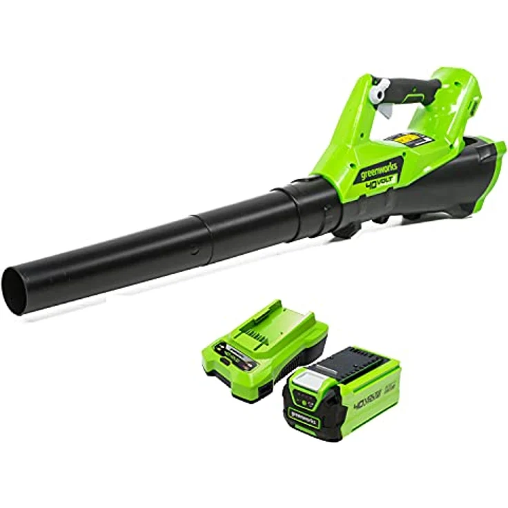 Greenworks 40V Akku-Axial-Laubbläser inklusive 2Ah Akku mit Ladegerät - 2400807UA – Bild 2