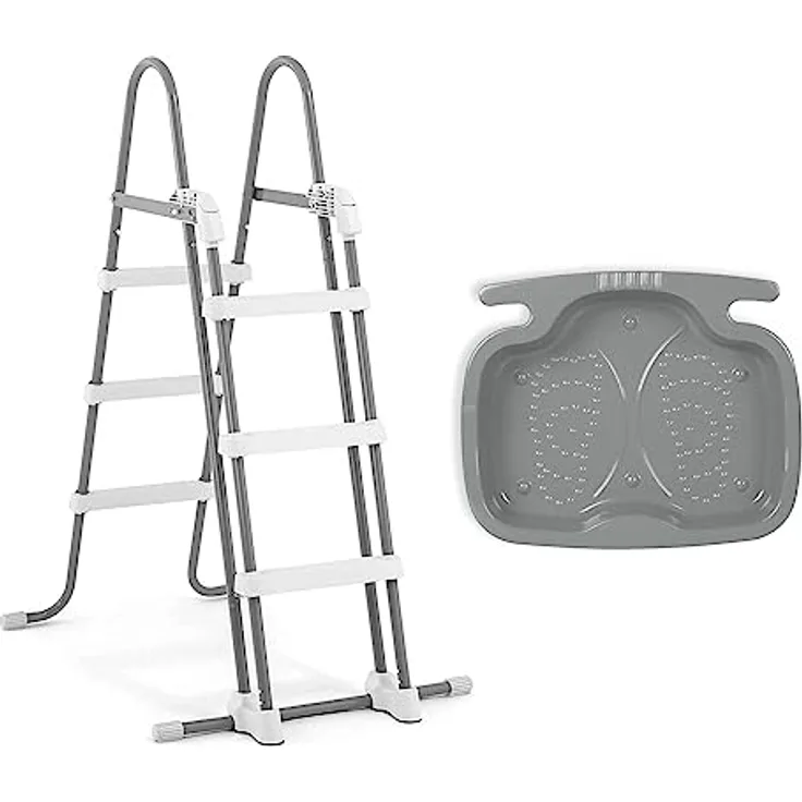 INTEX 28075 Sicherheitsleiter & Intex 29080 Leiter Fußbad