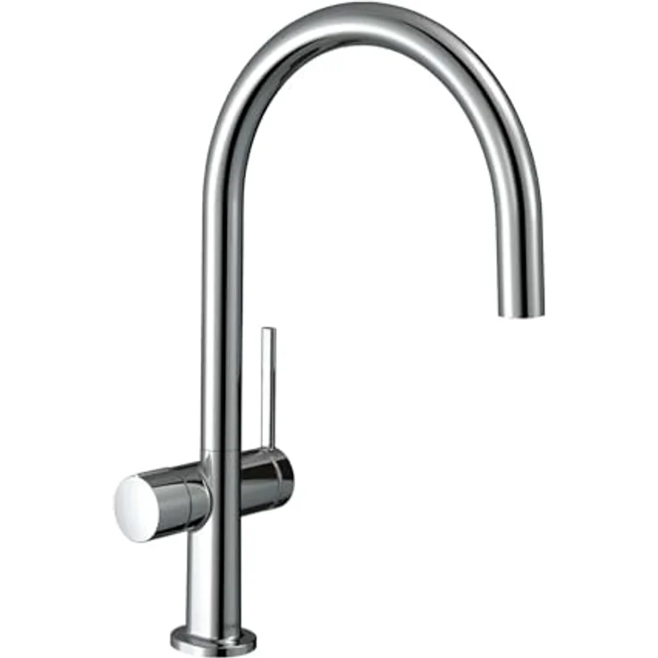 hansgrohe 220 Talis M54 Küchenarmatur, Einhebelarmatur mit Geräteabsperrventil und verstellbarem Schwenkbereich – Bild 1